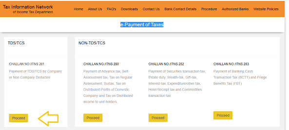 tds online payment