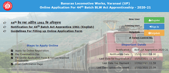Railway BLW act apprentice