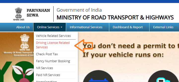 How to Renewal Driving Licence online in Tripura