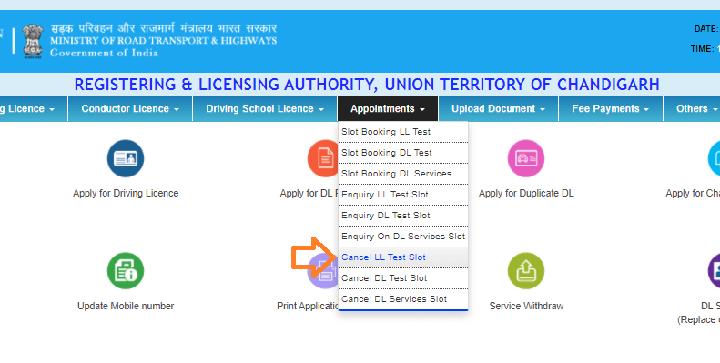 How to Cancel Driving Licence Test Appointment