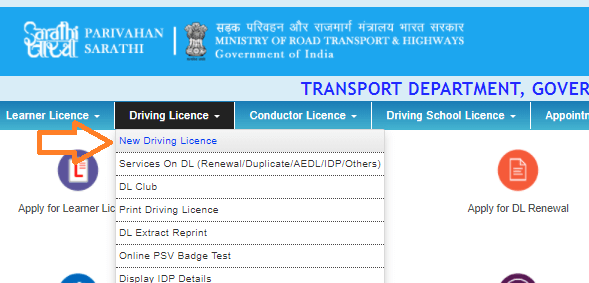 driving licence online apply uttar pradesh