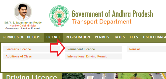 driving licence status ap