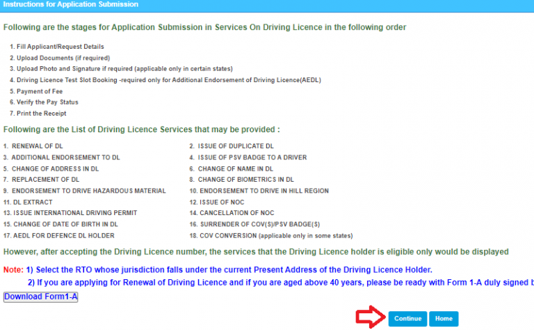 driving licence online apply assam
