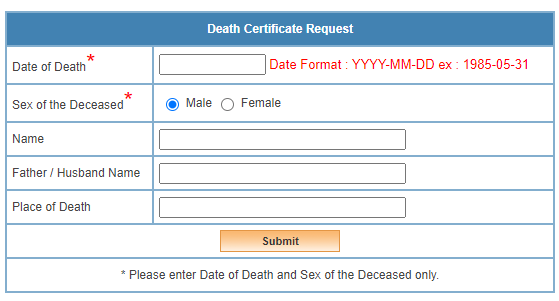 download death certificate coimbatore