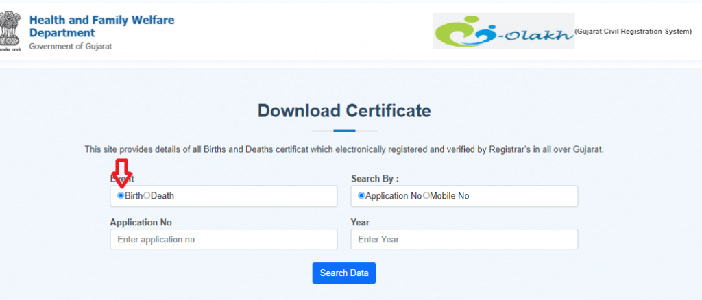 eolakh birth certificate download gujarat