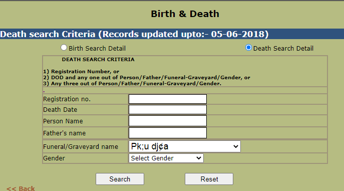 download death certificate in Kota