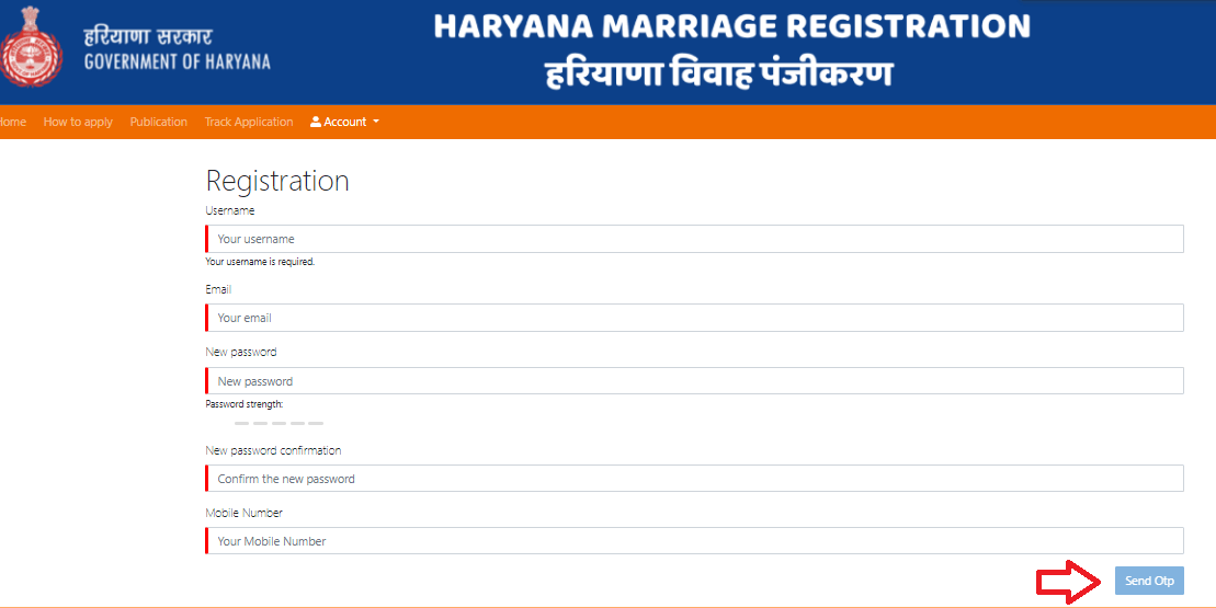 Haryana Marriage Certificate Online Registration, Check Status
