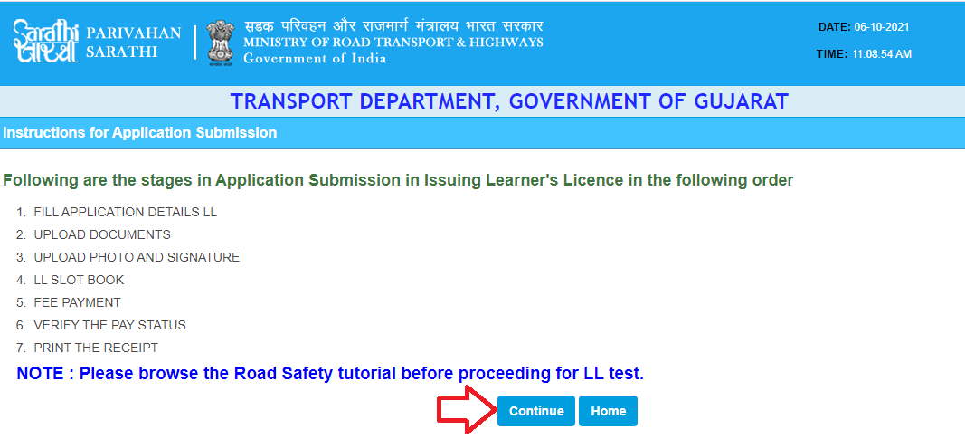 apply-for-learning-licence-online-application-in-rajasthan