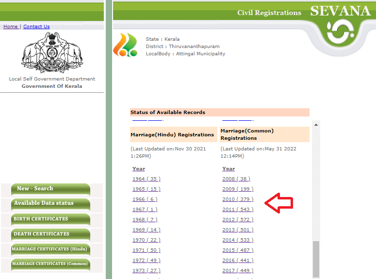 kerala marriage certificate download