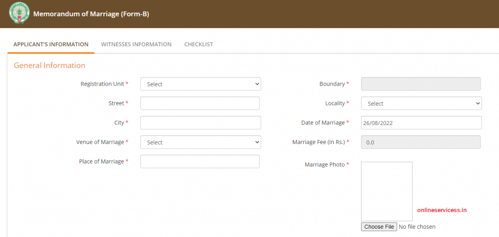 marriage registration andhra pradesh