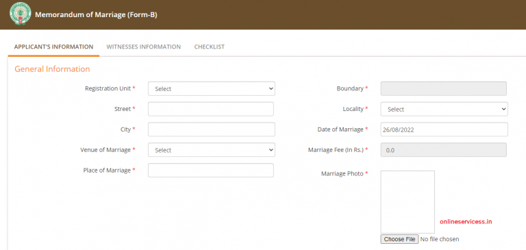 AP Marriage Certificate Download Registration and Check status AP Marriage Certificate Download Registration and Check status