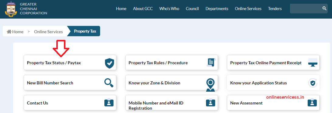 How To Pay Property Tax In Chennai GCC Property Tax Online Payment 