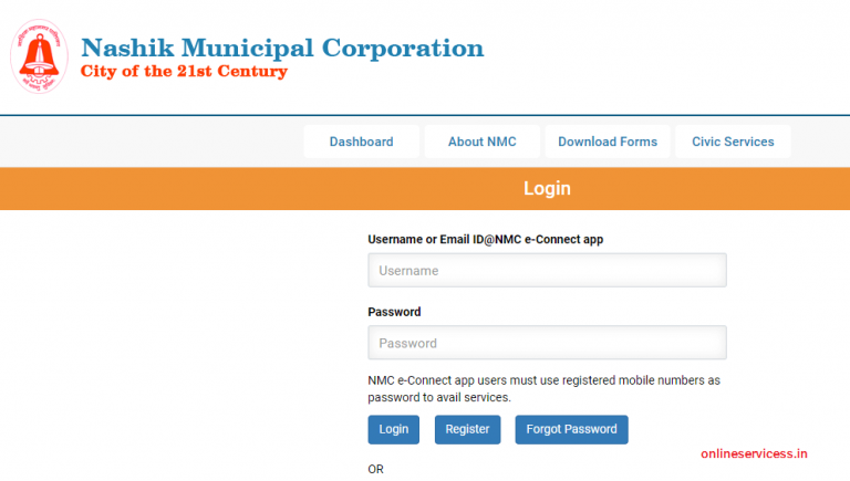 nmc login nashik