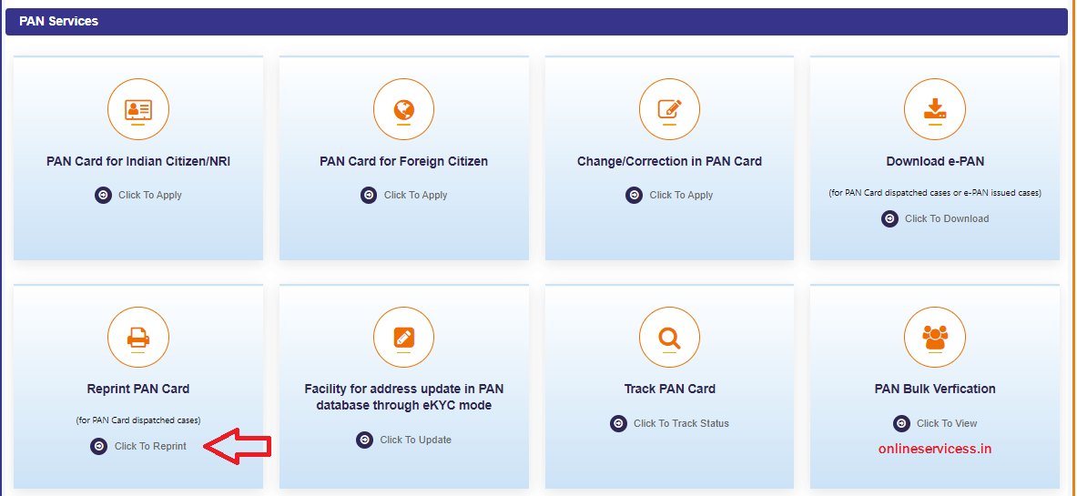 How To Reprint Pan Card Online