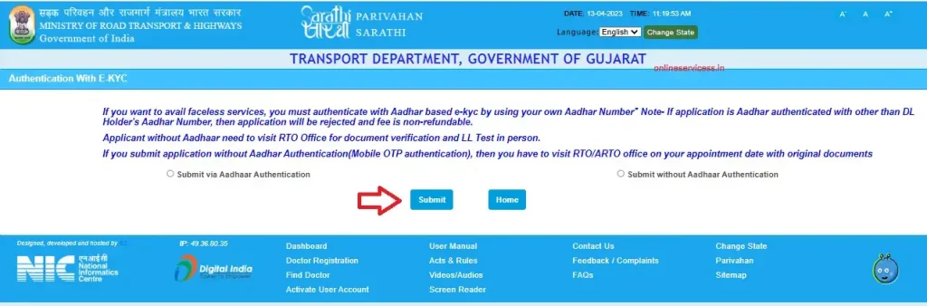 change photo on driving licence maharashtra