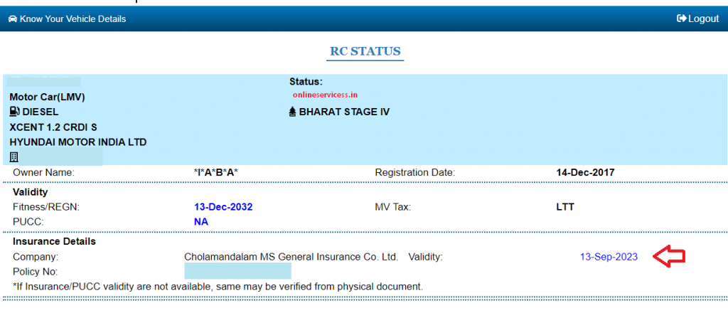 check car insurance validity