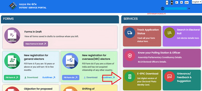 download voter id card soft copy 