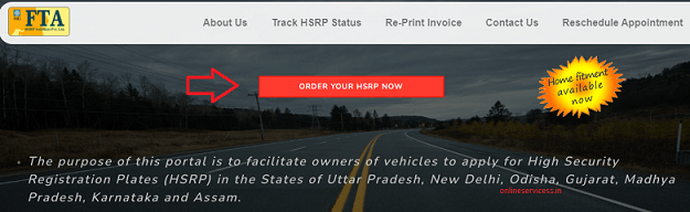 How to Book HSRP Number Plate for Old Vehicle in Rajasthan