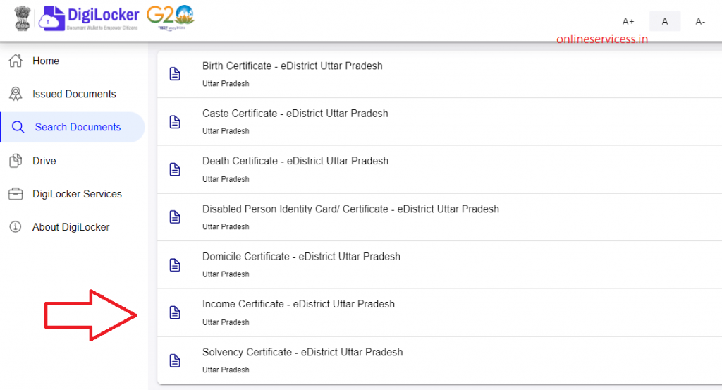 income certificate download uttar pradesh