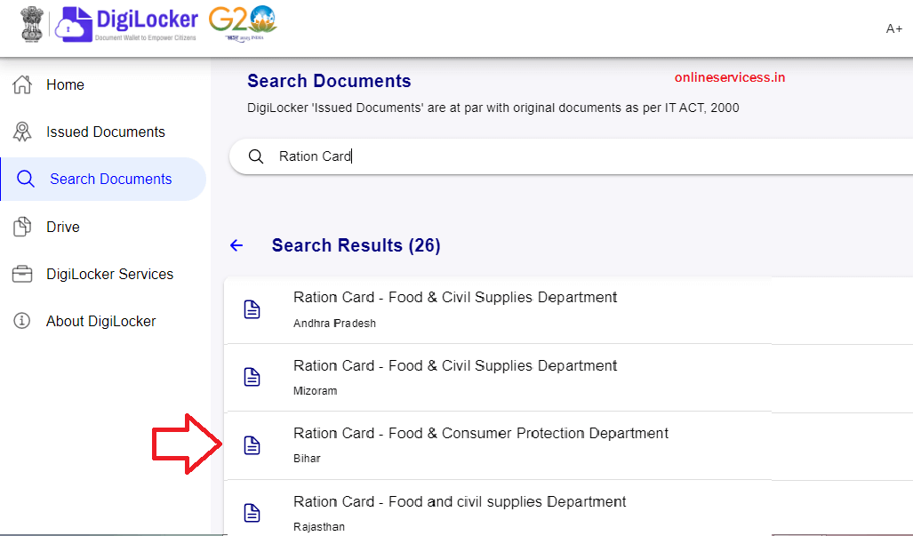 How to Download Ration Card soft copy in Bihar? Onlineservicess