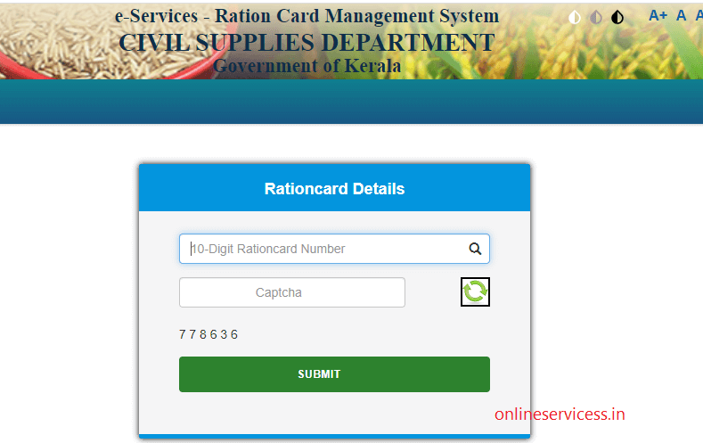 download ration card kerala