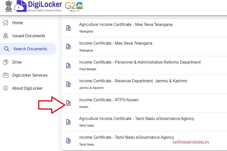 download income certificate in assam
