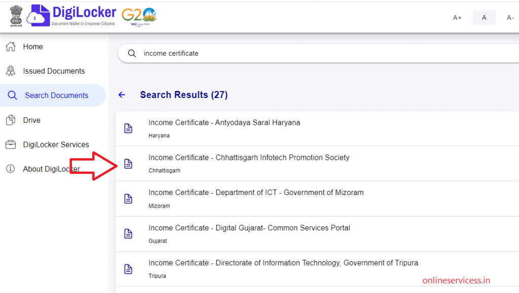 download income certificate in chhattisgarh