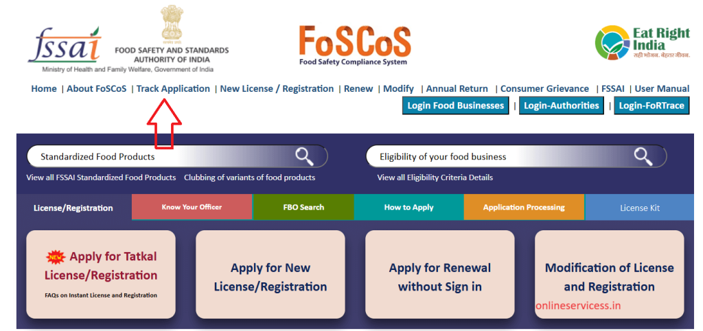 How to Check FSSAI License Application Status online – Step By Step