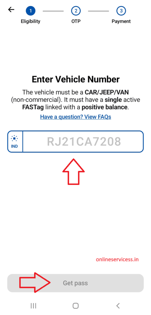 annual fastag pass activate