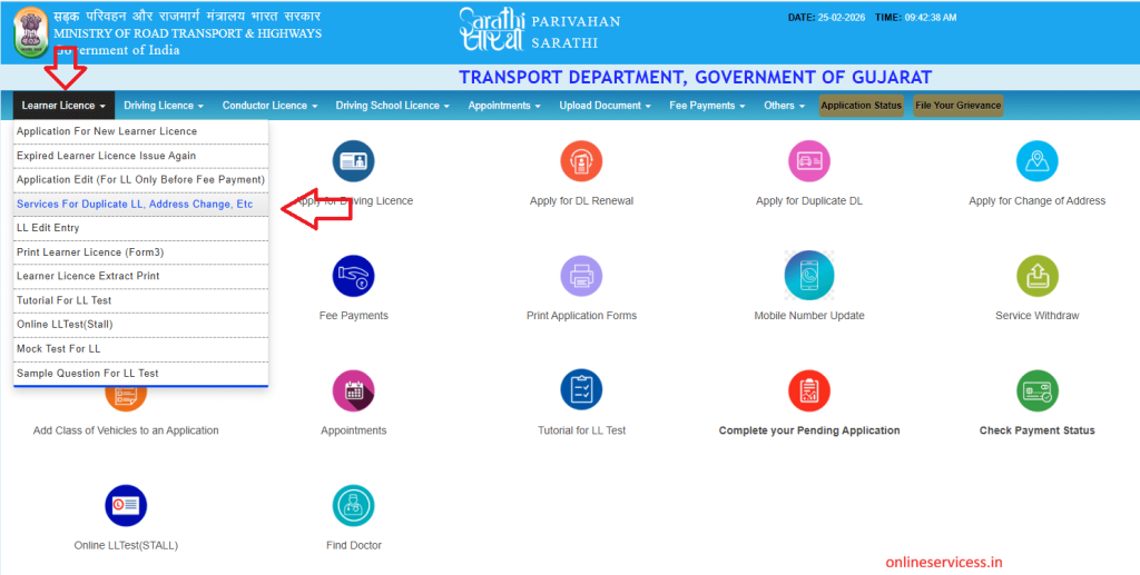 name change on learner licence