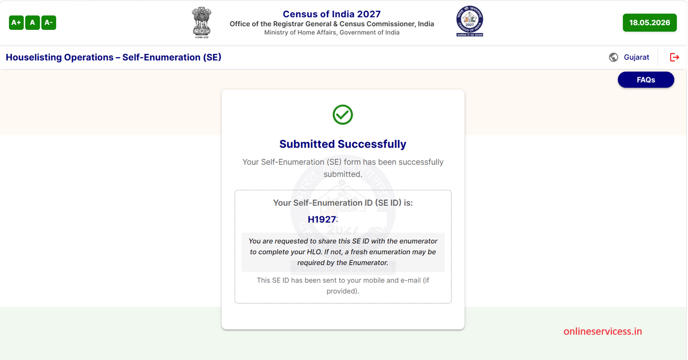 self-enumeration census generate se id